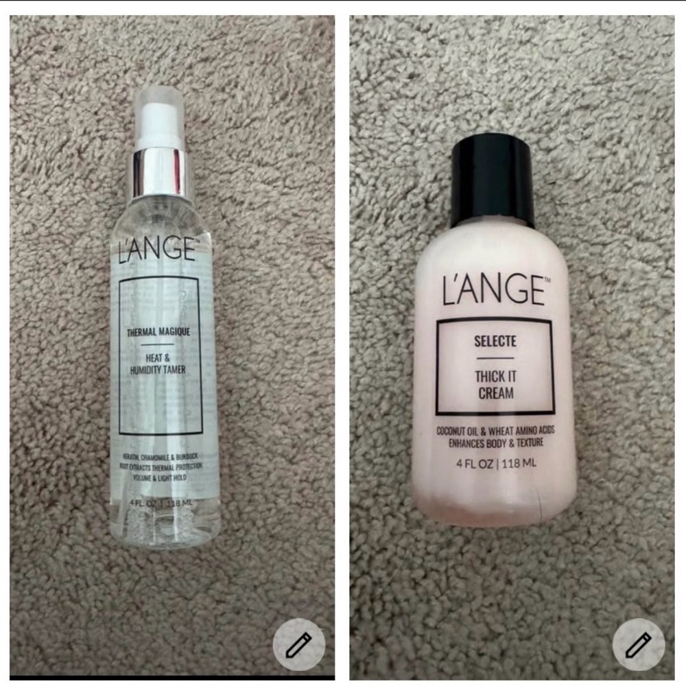 L'ange Hair Styling Duo - Heat and Humidity Tamer AND Thick It Cream